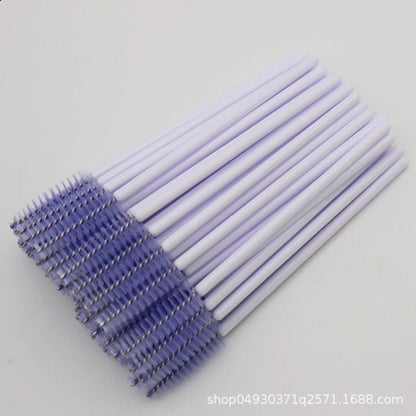 Wholesale nylon brush colored eyelash curler grafted eyelash portable eyelash comb makeup brush yiwu wholesale