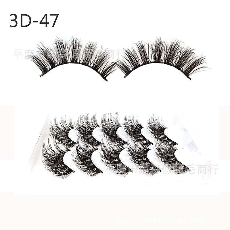 DINGSEN false eyelashes factory wholesale 3d three-dimensional eyelashes 5 pairs of eyelashes three D-46 multiple styles