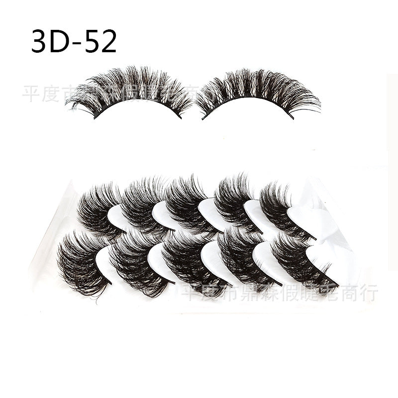 DINGSEN false eyelashes factory wholesale 3d three-dimensional eyelashes 5 pairs of eyelashes three D-46 multiple styles