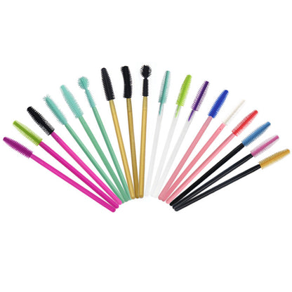 Wholesale makeup brush colored silicone eyelash brush tower type portable grafting eyelash curler wholesale makeup eyelash comb