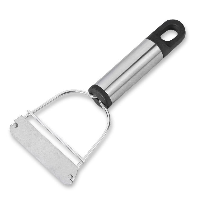 Wholesale one dollar store department store peeler stainless steel kitchen peeler Yangjiang steel handle small pull planer