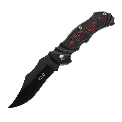 Department store new lock-free outdoor survival folding knife stainless steel camping knife knife fruit knife