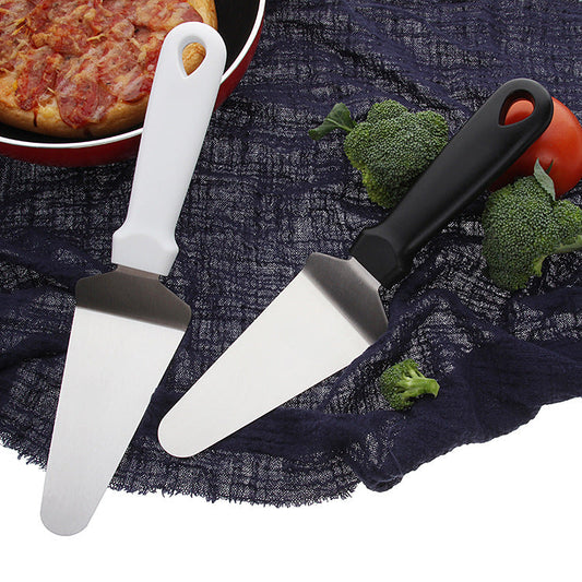 Department store stainless steel pizza shovel PP handle sanding triangular cheese shovel diy baking tool cake shovel