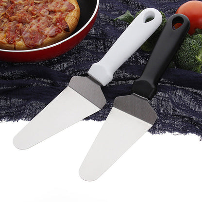 Department store stainless steel pizza shovel PP handle sanding triangular cheese shovel diy baking tool cake shovel