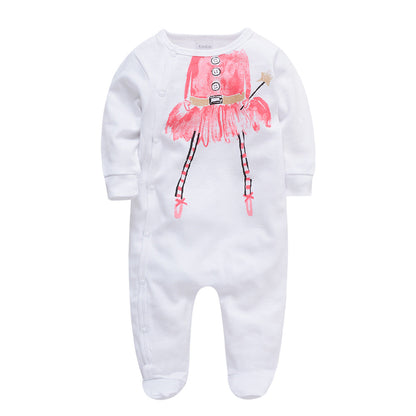 Autumn baby clothes, cartoon baby romper, long-sleeved casual baby jumpsuit, cross-border manufacturers