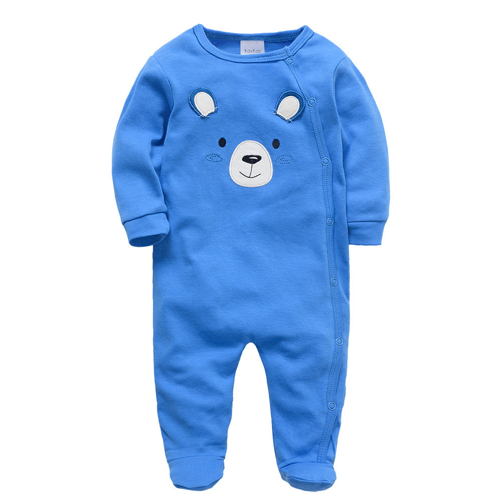 Autumn baby clothes, cartoon baby romper, long-sleeved casual baby jumpsuit, cross-border manufacturers