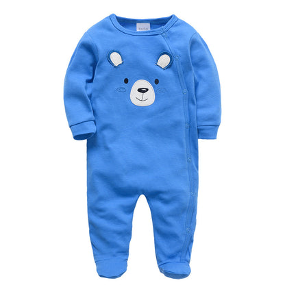 Autumn baby clothes, cartoon baby romper, long-sleeved casual baby jumpsuit, cross-border manufacturers