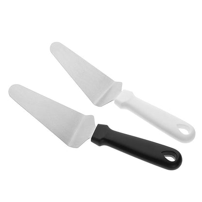 Department store stainless steel pizza shovel PP handle sanding triangular cheese shovel diy baking tool cake shovel