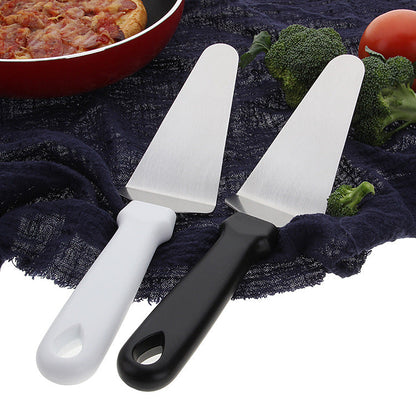 Department store stainless steel pizza shovel PP handle sanding triangular cheese shovel diy baking tool cake shovel