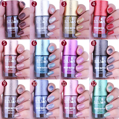 New Smoothie Nail Polish Large Capacity Sands Series Waterproof Quick Dry Long-lasting No Fading 15ml Nail Polish