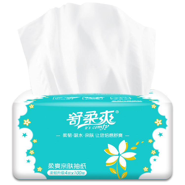 Soft and refreshing tissue samples 6-8 original paper thickened catering napkins household facial tissues