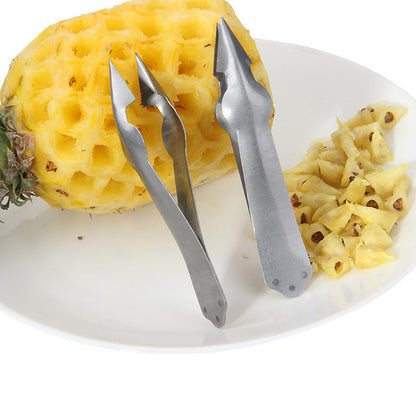 Stainless steel pineapple knife peeler peeling household potato eye removal pineapple clip strawberry eye digging tool pineapple clip