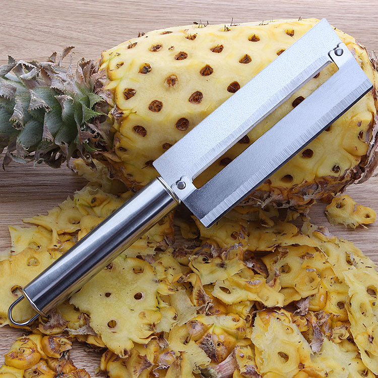 Stainless steel pineapple knife fruit peeler pineapple knife steel handle home kitchen fruit potato peeling knife