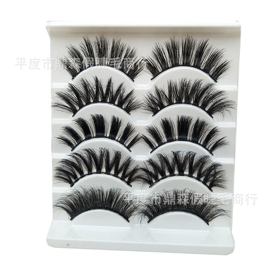 DINGSEN false eyelashes factory wholesale 3D eyelashes 5 pairs of eyelashes 0.07 material 6D 3d eyelashes