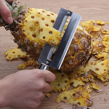 Stainless steel pineapple knife fruit peeler pineapple knife steel handle home kitchen fruit potato peeling knife