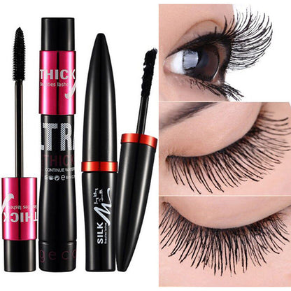 Gemon silk grafting mascara double tube combination set waterproof thick long-lasting non-smudged slim factory direct sales