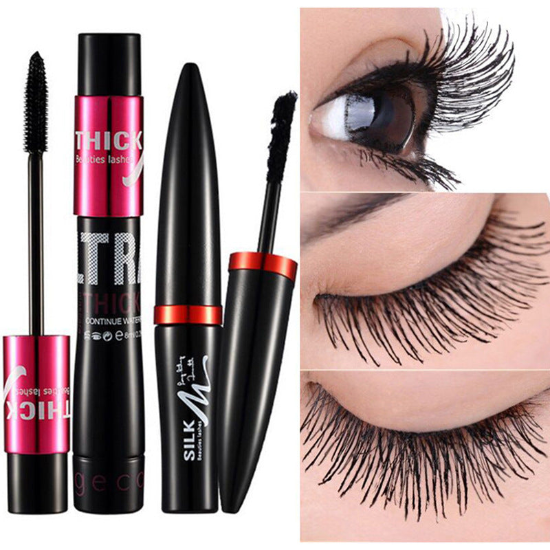 GECOMO/Gemon silk grafting mascara double tube combination set waterproof thick long-lasting non-smudged slender