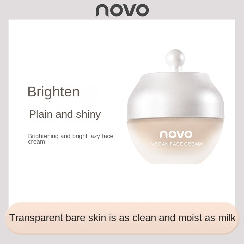 NOVO Brightening Cream for Makeup Concealer Moisturizing No Fake White Non-sticky Brightening Lazy Cream 