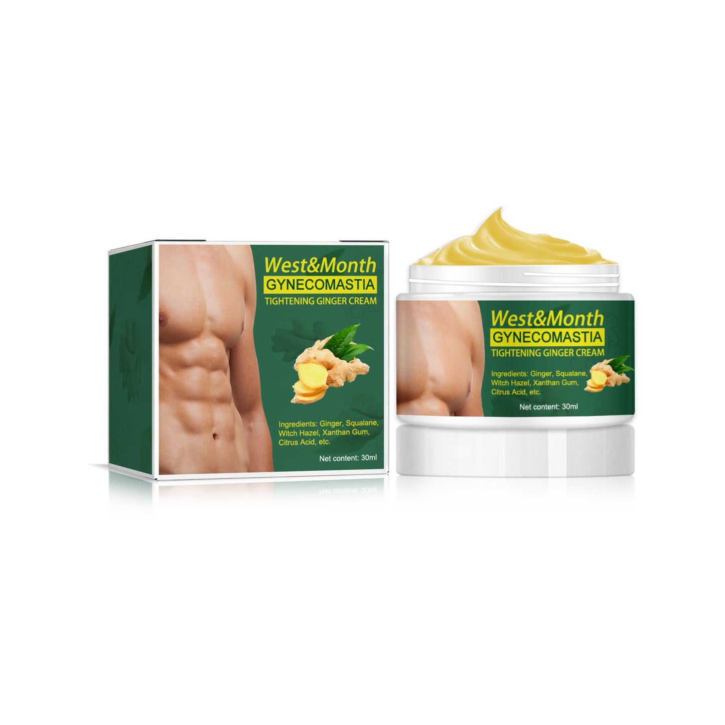 West&amp;Month chest firming massage cream chest chest muscle massage care chest firming massage cream 