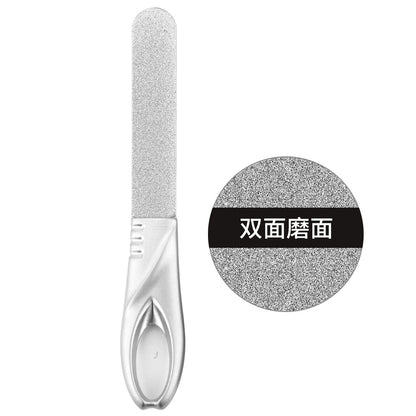 Starfire Tianlu double-sided thick and thin nail file grinding strip stainless steel nail file nail file grinding tooth tool