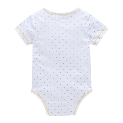 2024 new cotton baby clothes three-piece suit short-sleeved summer foreign trade children's clothing baby jumpsuit