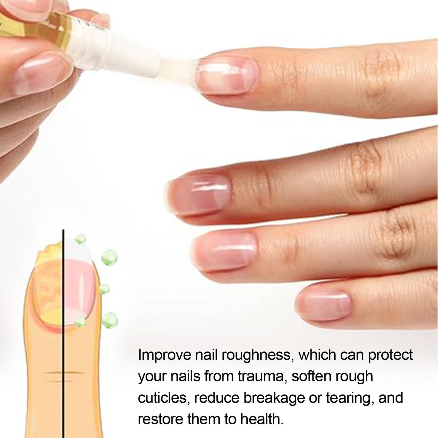 OceAura nail care oil putty nail repair soft nail thickening type moisturizing smooth bright nail care oil 