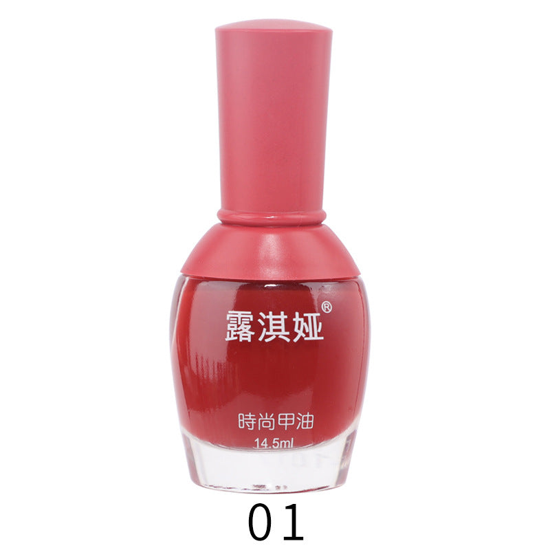 Manufacturer's supply Bei Shijie big belly bottle fashion long-lasting oily nail polish no baking autumn and winter color 14.5ml