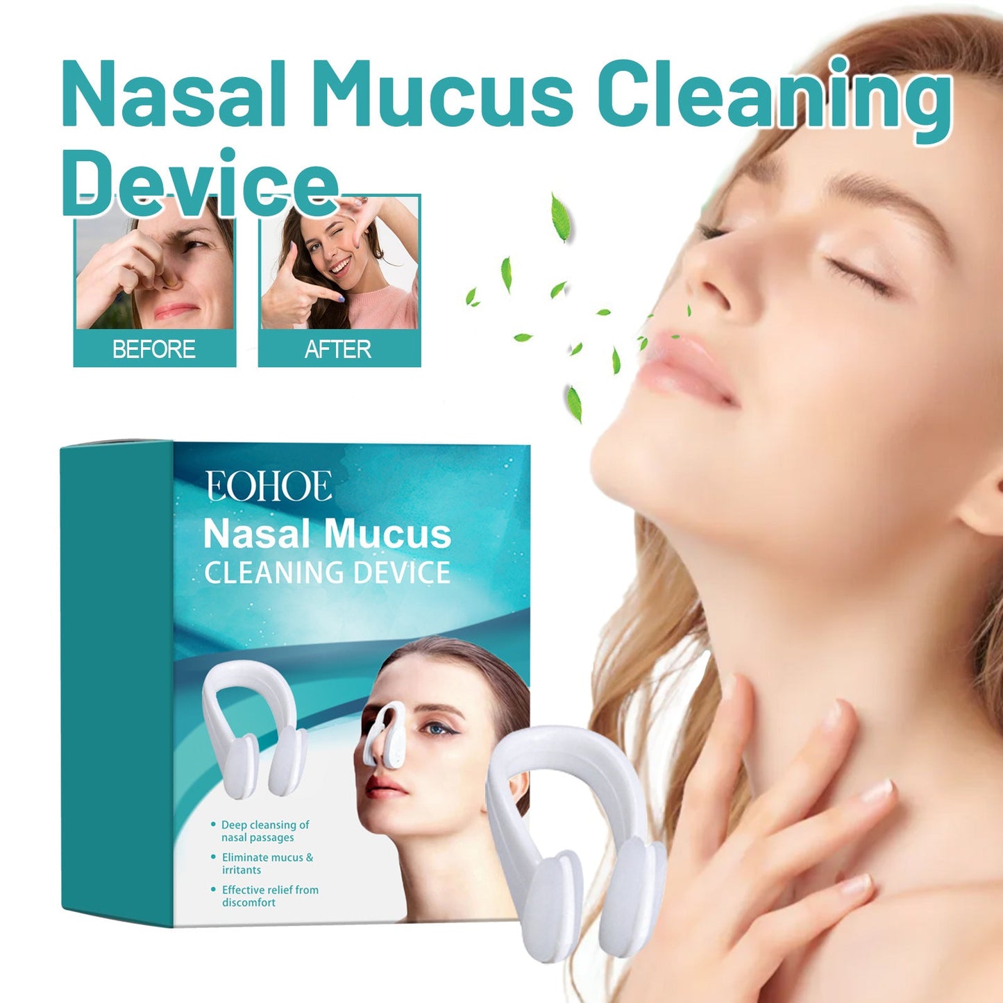 EOHOE nasal care device deep cleans nasal mucus to relieve discomfort and refresh the body 