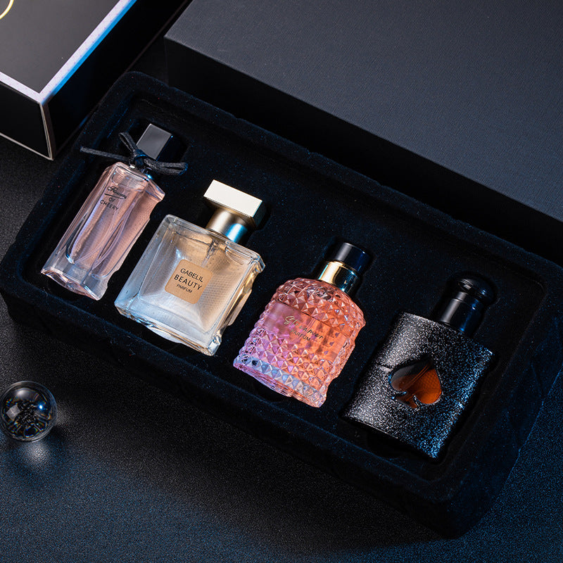 Women's perfume gift box four-piece set Flower Story perfume wholesale long-lasting light fragrance hot-selling recommended perfume for women