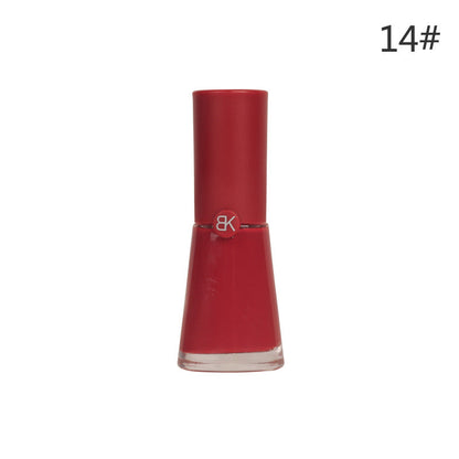 bk summer whitening 7 days 38 colors no baking long-lasting water-based nail polish 9.5ml non-peelable pure color macaron 