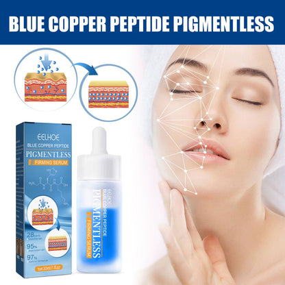 EELHOE Blue Copper Peptide Firming Essence បំបាត់ភាពជ្រីវជ្រួញ និងបន្ទាត់ថ្ងាស ធ្វើអោយស្បែកតឹង និងមានសំណើម សារធាតុធ្វើអោយស្បែកស 