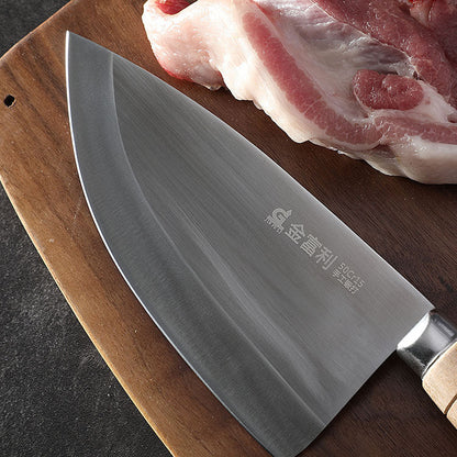 Forged kitchen split knife stainless steel meat cutting meat butcher knife household meat cutting meat cutter knife