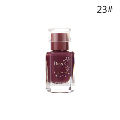 BK whitening high gloss long-lasting odorless nail polish healthy pure color student color water-based peelable nail polish 