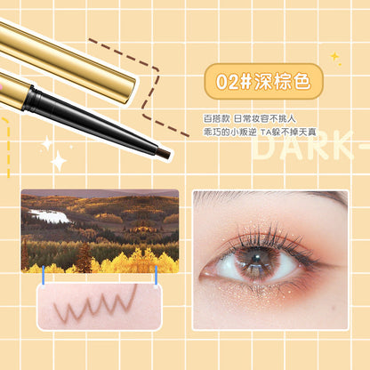 NOVO color eyeliner gel pen is sweat-proof and waterproof, and it is not smudged. It is bright and high-gloss eyeshadow for female students. 