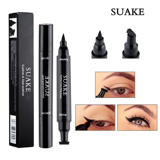 Suake Suanke double-headed stamp eyeliner lazy two-in-one wing stamp eyeliner liquid pen cross-border foreign trade