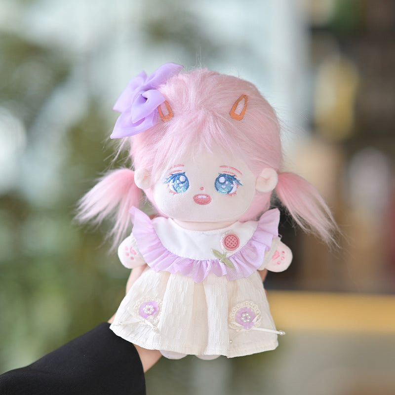 Qixi Festival gift genuine 20CM cotton doll clothes doll Yiwu toy dress up girl gift spot