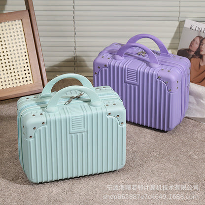 Korean version 14 inch suitcase ladies suitcase travel bag souvenir cosmetic box small travel storage box wholesale 