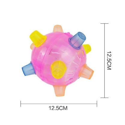 Children's electric dancing ball colorful luminous toys music flash jumping ball bouncing ball stall supply wholesale