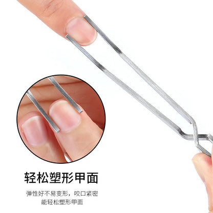 Nail shaping clips crystal nail special shaping tweezers shaping pliers glass nail shaping clips phototherapy extension shaping