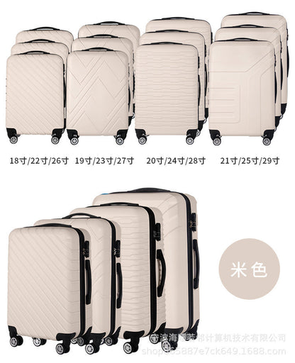 Suitcase semi-finished suitcase manufacturers wholesale ABS trolley case business cabin suitcase printable pattern 12 piece set 