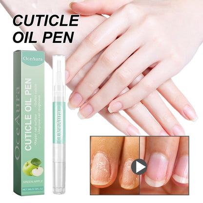 OceAura Green Apple Nail Care Oil repairs onychomycosis on hands and feet, protects the nail bed, deeply nourishes and is easily absorbed 