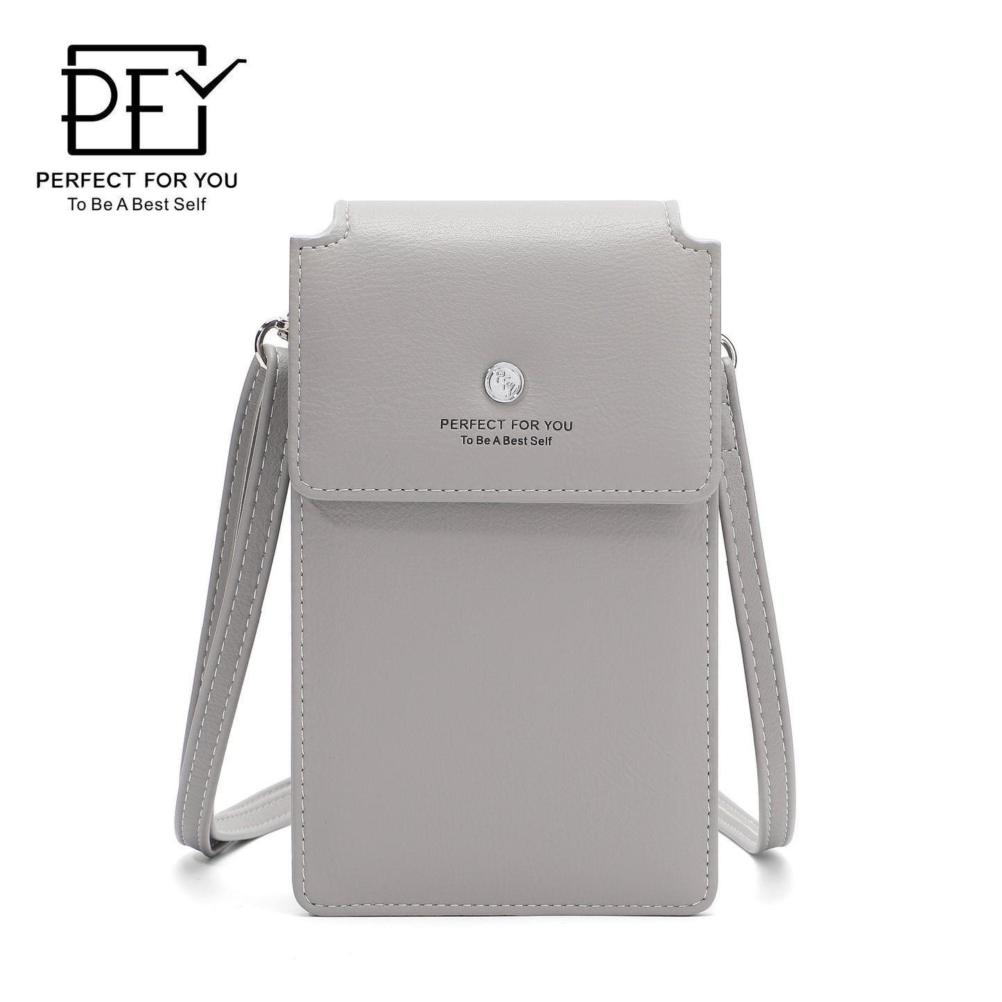 perfect for you mobile phone bag women's fashionable and simple large capacity multi-card slot shoulder messenger bag 