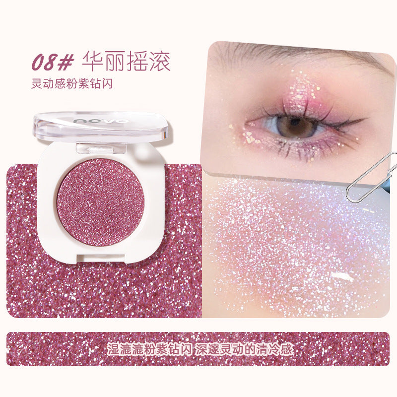 NOVO Cowherd and Weaver Girl smart monochrome eyeshadow delicate makeup lasting student party earth color eyeshadow palette wholesale 