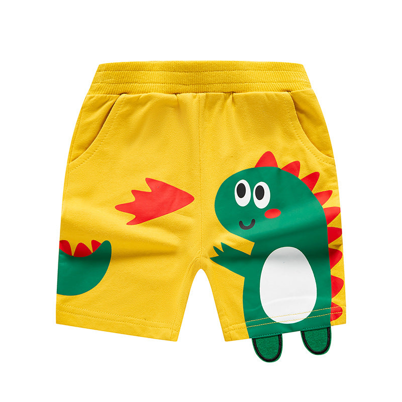 be top children's clothing children's shorts baby summer clothing three-dimensional dinosaur children's clothing shorts boys pants children's pants