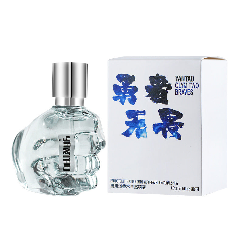 Cross-border hot-selling brave and fearless men's perfume fresh and lasting fragrance foreign trade Gulong fist perfume wholesale 30ML