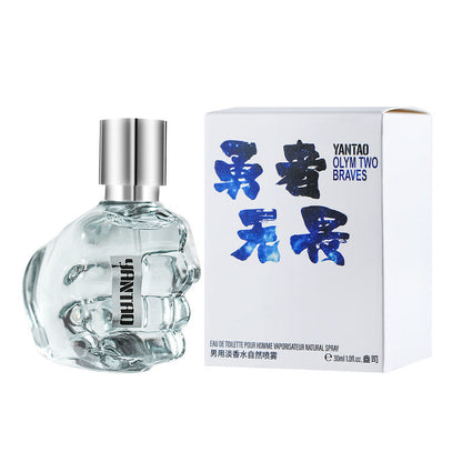 Cross-border hot-selling brave and fearless men's perfume fresh and lasting fragrance foreign trade Gulong fist perfume wholesale 30ML