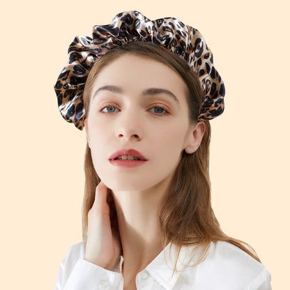 AliExpress hot selling headband for women European and American retro ethnic style leopard print head buckle hairpin fashionable temperament headband hair tie for women