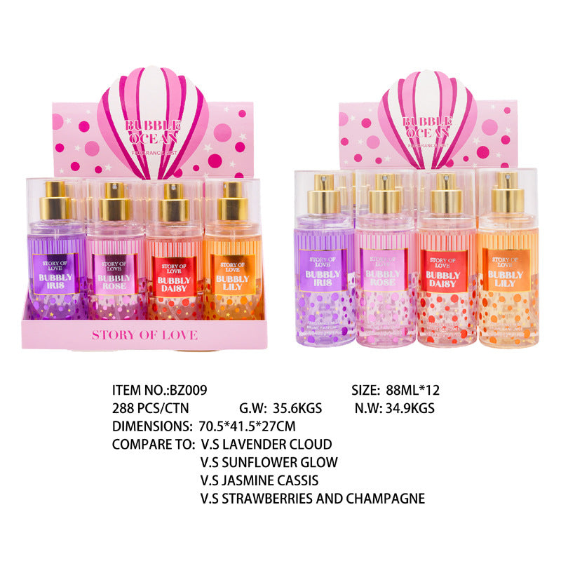 Cross-border English foreign trade perfume 88ml fragrance spray hot sale Victoria Europe, America, Middle East and Africa strong fragrance fruity 