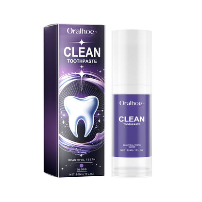 ORALHOE purple whitening toothpaste teeth yellow teeth stains breath care oral cleaning whitening toothpaste 