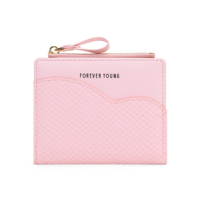 forever young wallet women's short pu snake pattern high-end small fashion Korean version cross-border coin purse 